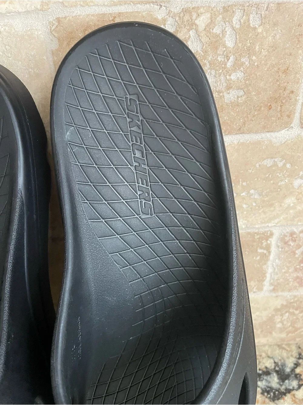 Skechers Black Foamies Slip-On Slide Sandals for Men